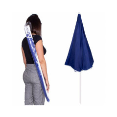 Záhradný slnečník 160 cm, modrý SPRINGOS VIVA BU0022