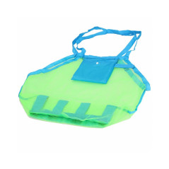 Plážová taška s uchami SPRINGOS PORTA modro-zelená
