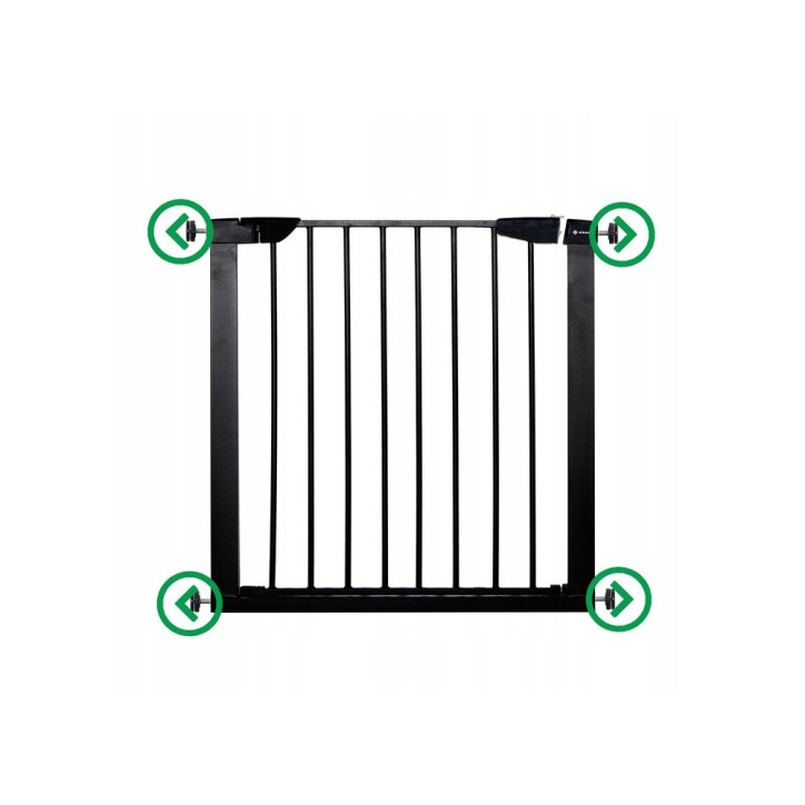 Detská zábrana nastaviteľná 75-117 cm SPRINGOS BabyLock čierna Detská zábrana nastaviteľná 75-117 cm SPRINGOS BabyLock čierna