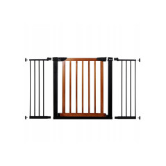 Detská zábrana nastaviteľná 75-138 cm SPRINGOS BabyLock hnedá