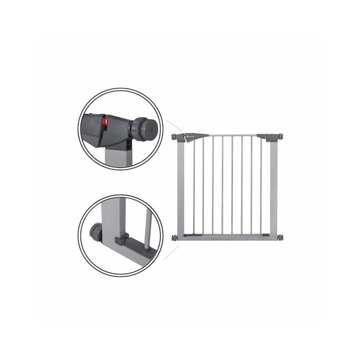 Detská zábrana nastaviteľná 79-119 cm SPRINGOS BabyLock šedá Detská zábrana nastaviteľná 79-119 cm SPRINGOS BabyLock šedá