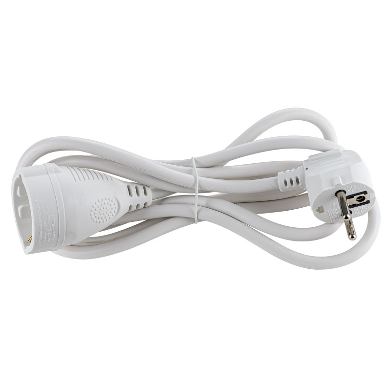 Predlžovací kábel IP20 H05VV-F 3G1,5 mm2 2 m