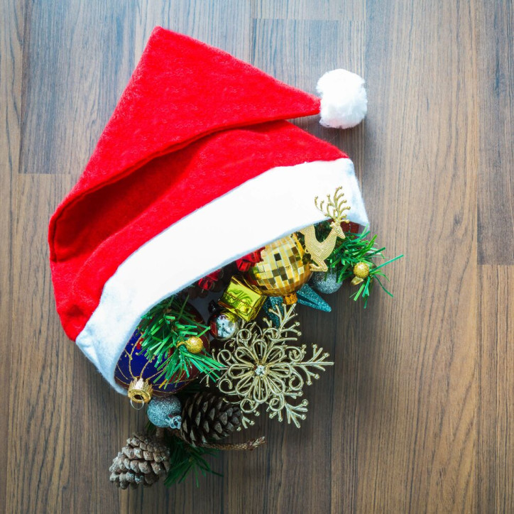 Vianočná čiapka s brmbolcom 27x36 cm Santa červená Vianočná čiapka s brmbolcom 27x36 cm Santa červená