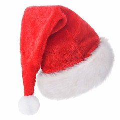 Vianočná čiapka s brmbolcom Santa LUX dlhá, červená