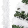 Luxusná dekoratívna reťaz z pravého peria. Girlanda je vhodná na výzdobu interiéru i exteriéru. S dĺžkou 4 m nebude problém vyzdobiť akýkoľvek stromček, dvere, okno alebo sviatočnú tabuľu. Použiť ju môžete aj na doplnenie vianočných kostýmov.