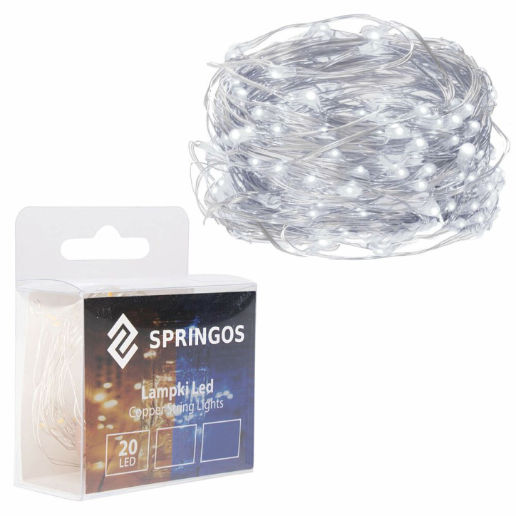 LED reťaz Nano - 1m, 10LED, 2xAA, studená biela LED reťaz Nano - 1m, 10LED, 2xAA, studená biela
