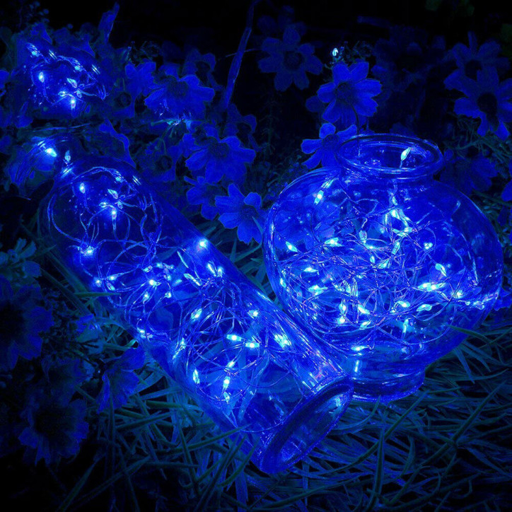 LED reťaz Nano - 1m, 10LED, 2xAA, modrá LED reťaz Nano - 1m, 10LED, 2xAA, modrá