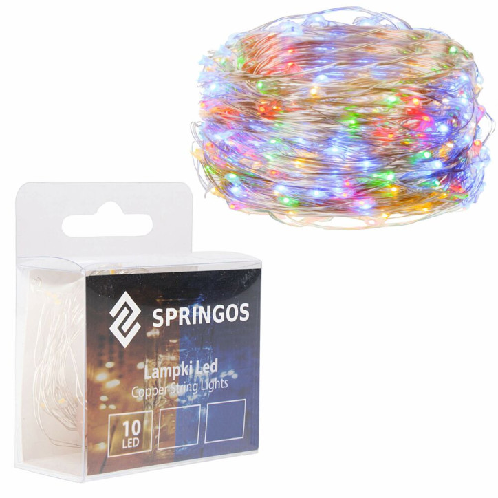 LED reťaz Nano - 1m, 10LED, 2xAA, multicolor LED reťaz Nano - 1m, 10LED, 2xAA, multicolor