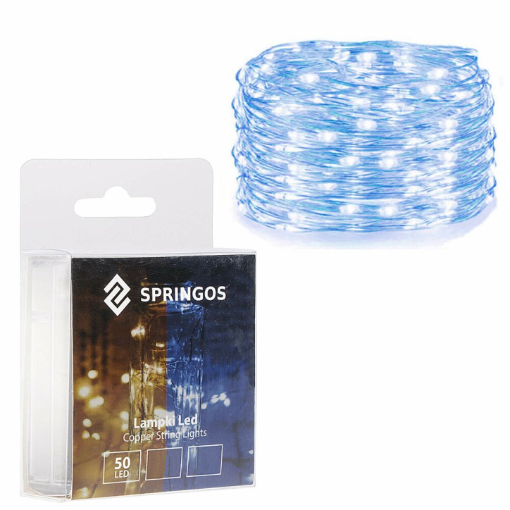 LED reťaz Nano - 5m, 50LED, 3xAA, modrá LED reťaz Nano - 5m, 50LED, 3xAA, modrá