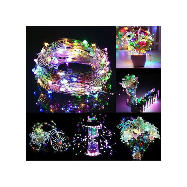 LED reťaz Nano - 10m, 100LED, 3xAA, multicolor LED reťaz Nano - 10m, 100LED, 3xAA, multicolor