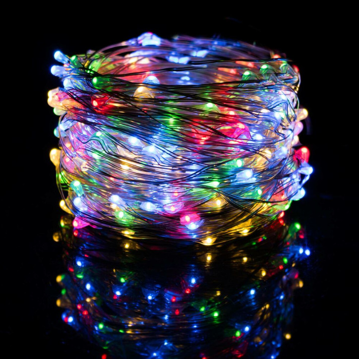 LED reťaz Nano - 20m, 200LED, 8 funkcií, IP44, multicolor LED reťaz Nano - 20m, 200LED, 8 funkcií, IP44, multicolor