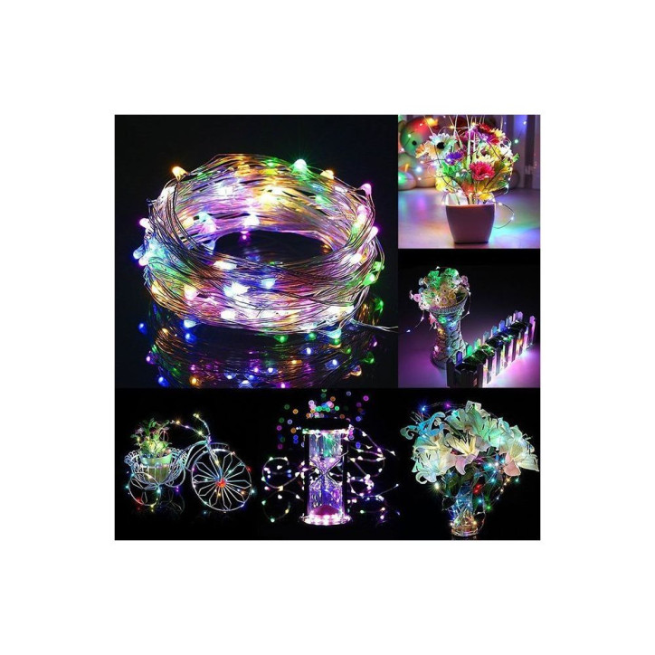 LED reťaz Nano - 20m, 200LED, 8 funkcií, IP44, multicolor LED reťaz Nano - 20m, 200LED, 8 funkcií, IP44, multicolor