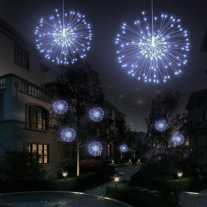 LED Hviezda Supernova - 30cm, 100LED, 8 funkcií, IP44, teplá biela LED Hviezda Supernova - 30cm, 100LED, 8 funkcií, IP44, teplá biela