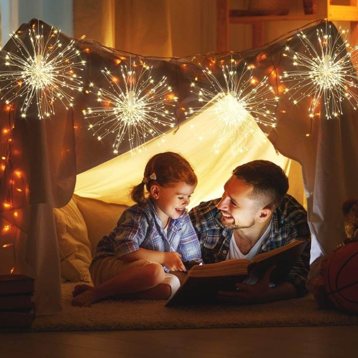 LED Hviezda Supernova - 40cm, 100LED, 8 funkcií, IP44, teplá biela LED Hviezda Supernova - 40cm, 100LED, 8 funkcií, IP44, teplá biela