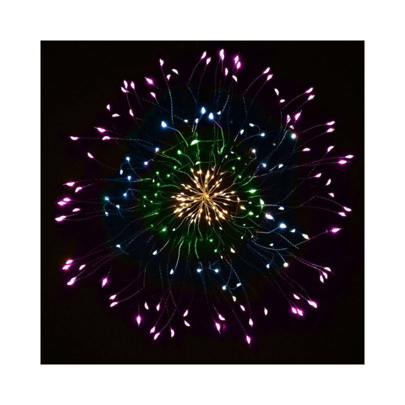 LED Hviezda Supernova - 40cm, 100LED, 8 funkcií, IP44, multicolor