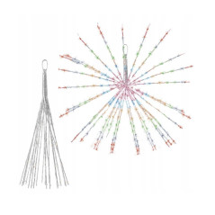 LED Hviezda Supernova - 40cm, 100LED, 8 funkcií, IP44, multicolor
