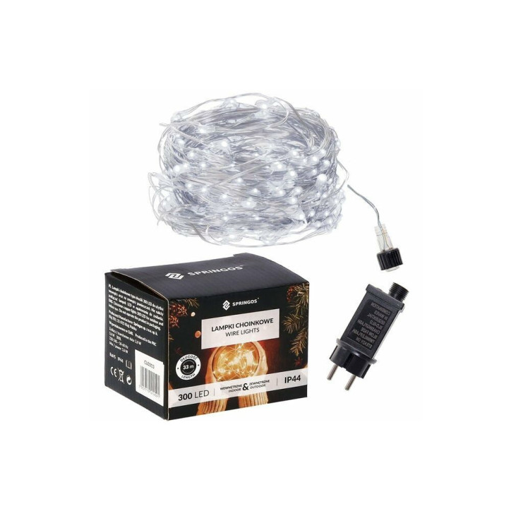 LED reťaz Nano - 30m, 300LED, 8 funkcií, IP44, studená biela LED reťaz Nano - 30m, 300LED, 8 funkcií, IP44, studená biela