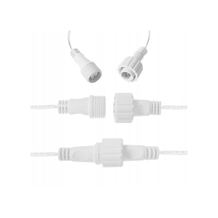 LED kvaple - 22,5m, 500LED, IP44, studená biela + záblesky LED kvaple - 22,5m, 500LED, IP44, studená biela + záblesky