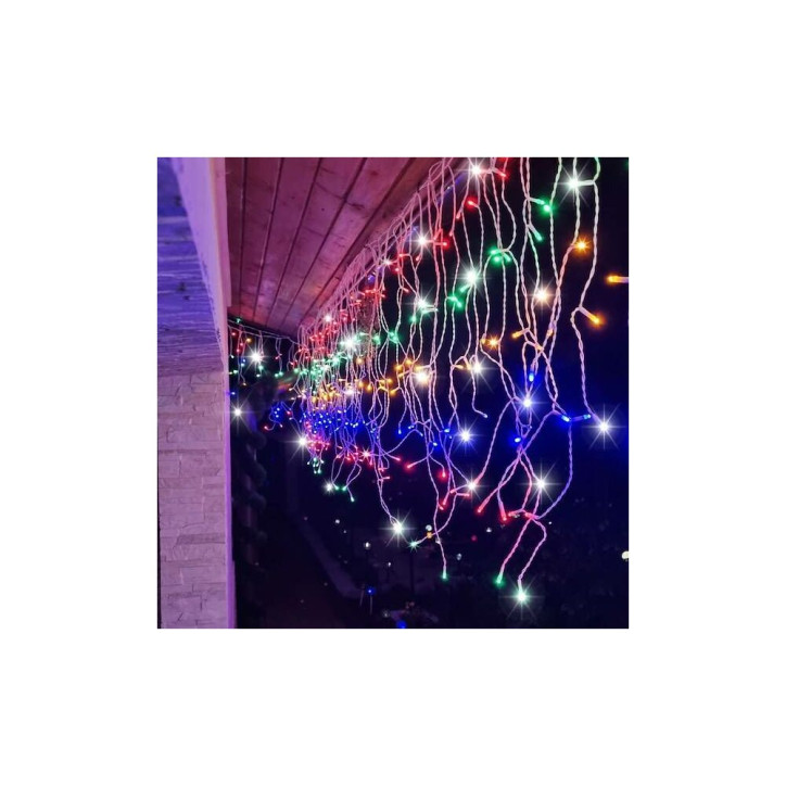 LED kvaple - 22,5m, 500LED, IP44, multicolor + záblesky LED kvaple - 22,5m, 500LED, IP44, multicolor + záblesky