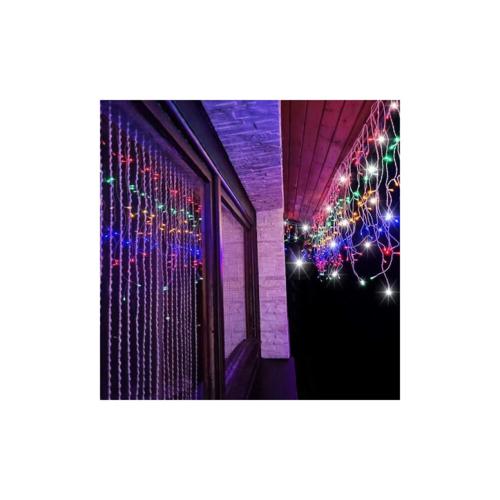 LED kvaple - 22,5m, 500LED, IP44, multicolor + záblesky LED kvaple - 22,5m, 500LED, IP44, multicolor + záblesky