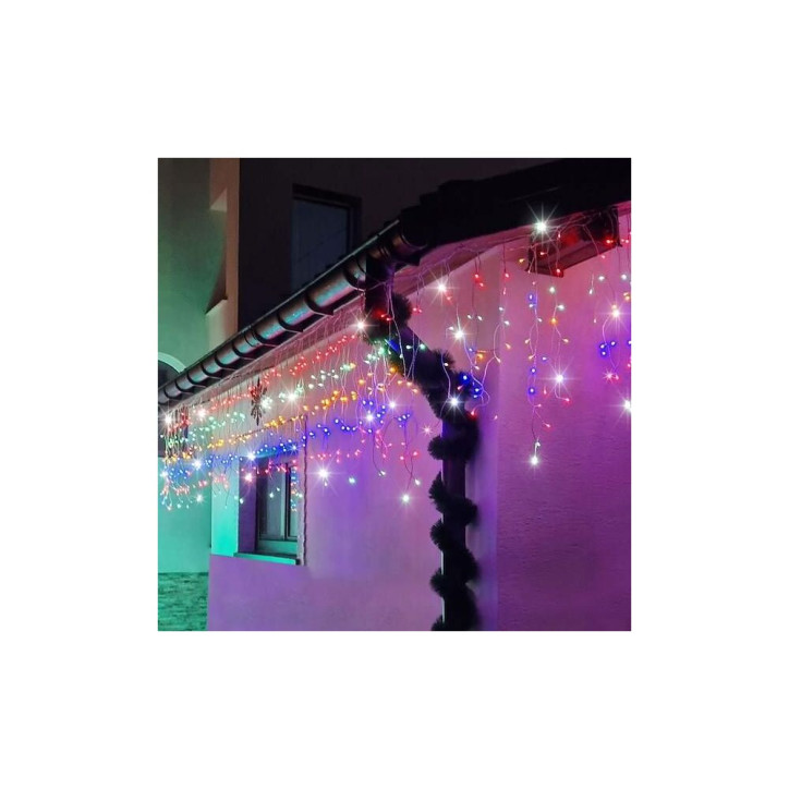 LED kvaple - 22,5m, 500LED, IP44, multicolor + záblesky LED kvaple - 22,5m, 500LED, IP44, multicolor + záblesky
