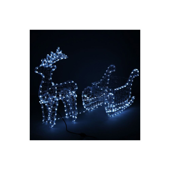 LED Sob so saňami - 150cm, 312LED, IP44, studená biela LED Sob so saňami - 150cm, 312LED, IP44, studená biela