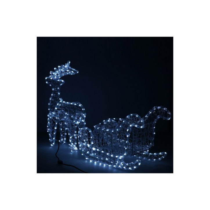 LED Sob so saňami - 150cm, 312LED, IP44, studená biela LED Sob so saňami - 150cm, 312LED, IP44, studená biela