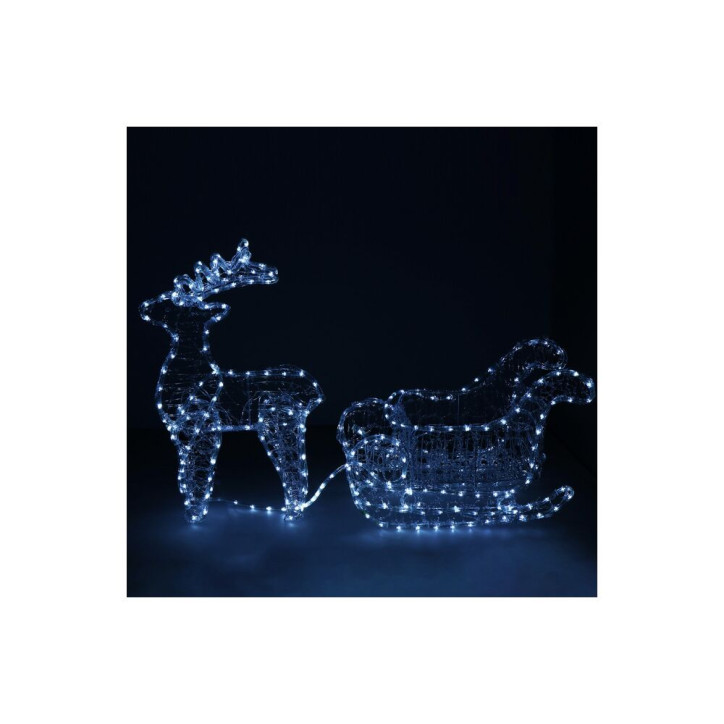 LED Sob so saňami - 150cm, 312LED, IP44, studená biela LED Sob so saňami - 150cm, 312LED, IP44, studená biela
