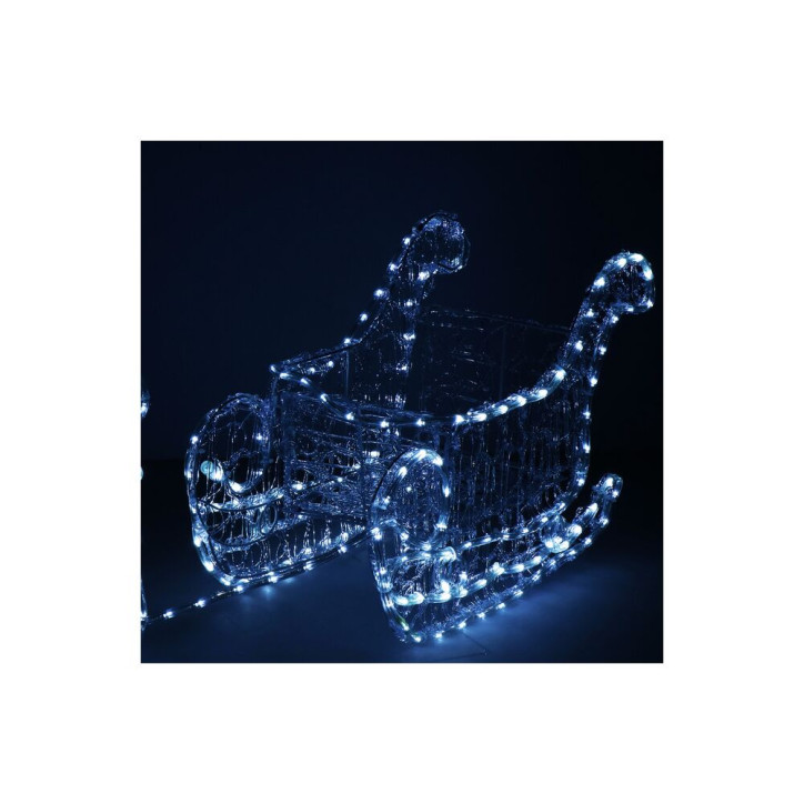 LED Sob so saňami - 150cm, 312LED, IP44, studená biela LED Sob so saňami - 150cm, 312LED, IP44, studená biela