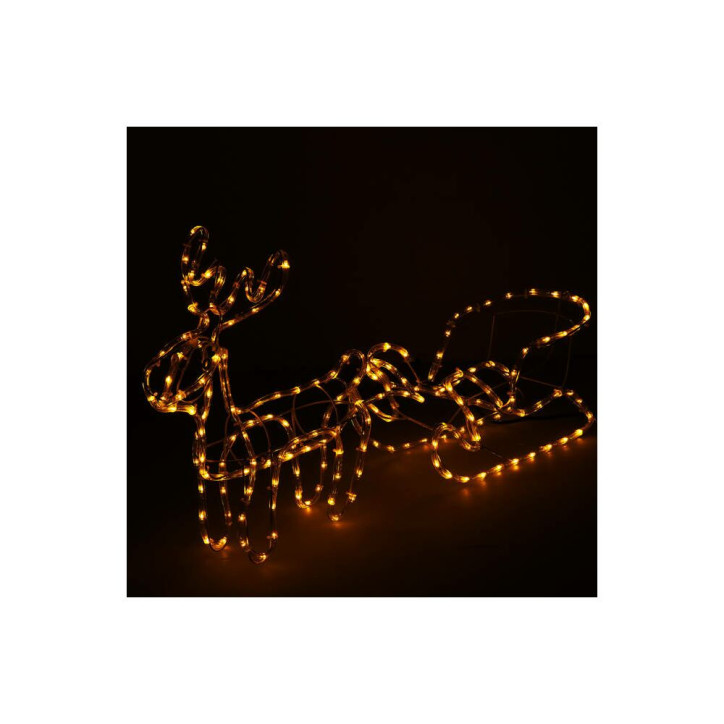 LED Sob so saňami - 130cm, 192LED, IP44, teplá biela LED Sob so saňami - 130cm, 192LED, IP44, teplá biela