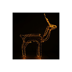 LED Sob s pohyblivou hlavou - 115cm, 288LED, IP44, motorček, teplá biela