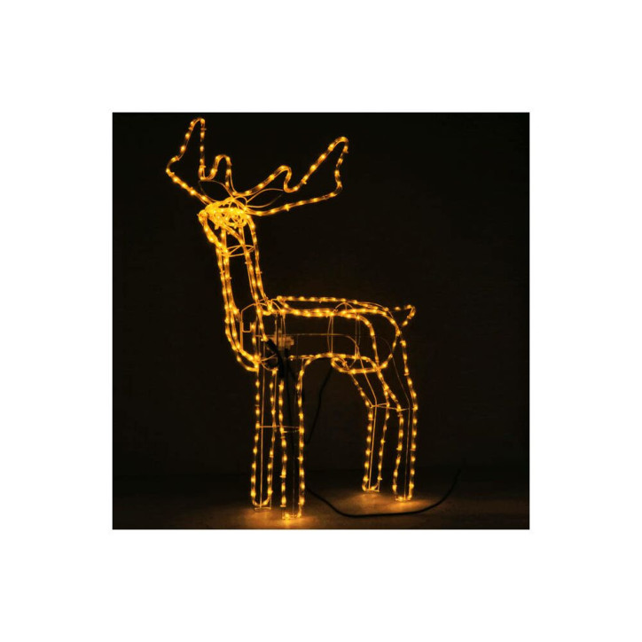 LED Sob s pohyblivou hlavou - 115cm, 288LED, IP44, motorček, teplá biela LED Sob s pohyblivou hlavou - 115cm, 288LED, IP44, motorček, teplá biela