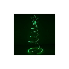 LED Vianočný stromček - 135cm, 192LED, IP44, zelená