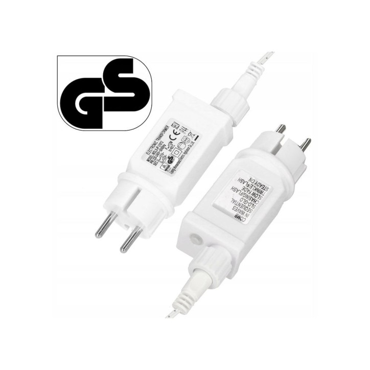 LED svetelný záves - 3x3m, 306LED, 8 funkcií, ovládač, IP44, modrá LED svetelný záves - 3x3m, 306LED, 8 funkcií, ovládač, IP44, modrá