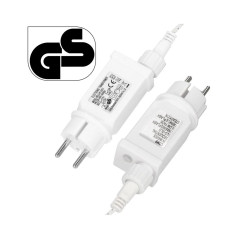 LED svetelný záves Hviezdy - 2x1, 6m, 180LED, IP44, teplá biela + záblesky