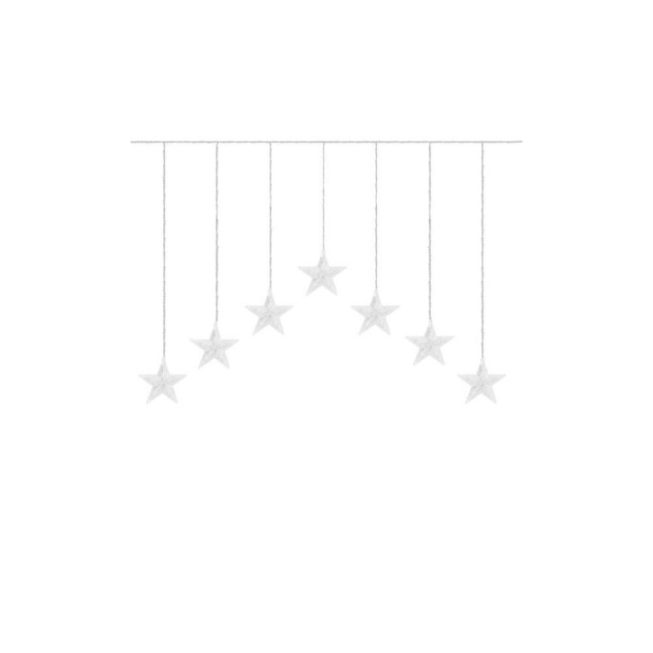 LED svetelný záves Hviezdy - 2x0, 8m, 70LED, IP44, teplá biela LED svetelný záves Hviezdy - 2x0, 8m, 70LED, IP44, teplá biela