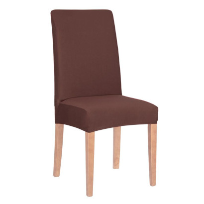 Poťah na stoličku elastický, hnedý SPRINGOS SPANDEX