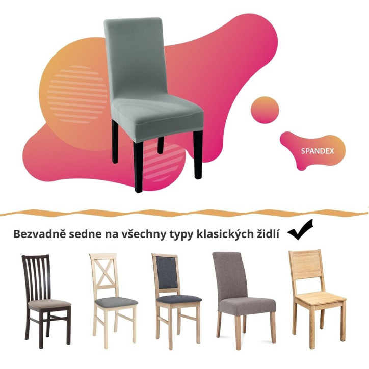 Poťah na stoličku elastický, béžový SPRINGOS SPANDEX Poťah na stoličku elastický, béžový SPRINGOS SPANDEX