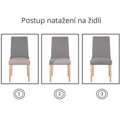 Poťah na stoličku elastický, béžový SPRINGOS SPANDEX