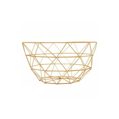 Drôtený košík na ovocie 27x13 cm zlatý SPRINGOS