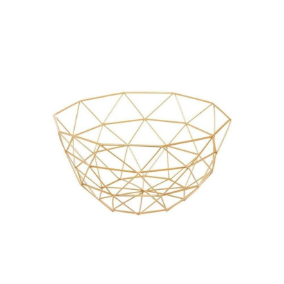 Drôtený košík na ovocie 27x13 cm zlatý SPRINGOS