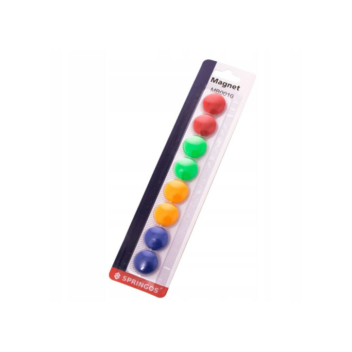 Sada farebných magnetov 20mm 8ks SPRINGOS Sada farebných magnetov 20mm 8ks SPRINGOS