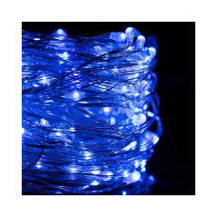 LED reťaz Nano - 48m, 480LED, 8 funkcií, ovládač, IP44, modrá