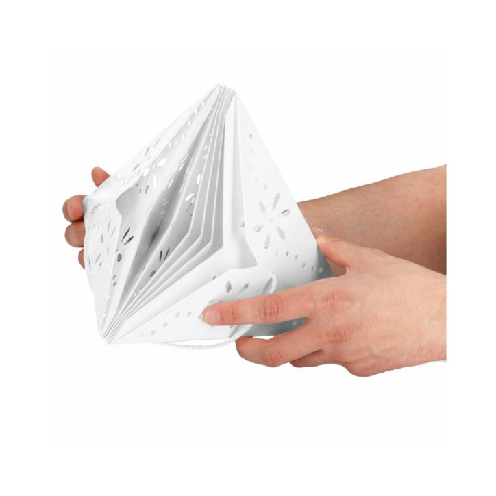 Vianočné ozdoby - Hviezda z papiera 50 cm, biela Vianočné ozdoby - Hviezda z papiera 50 cm, biela