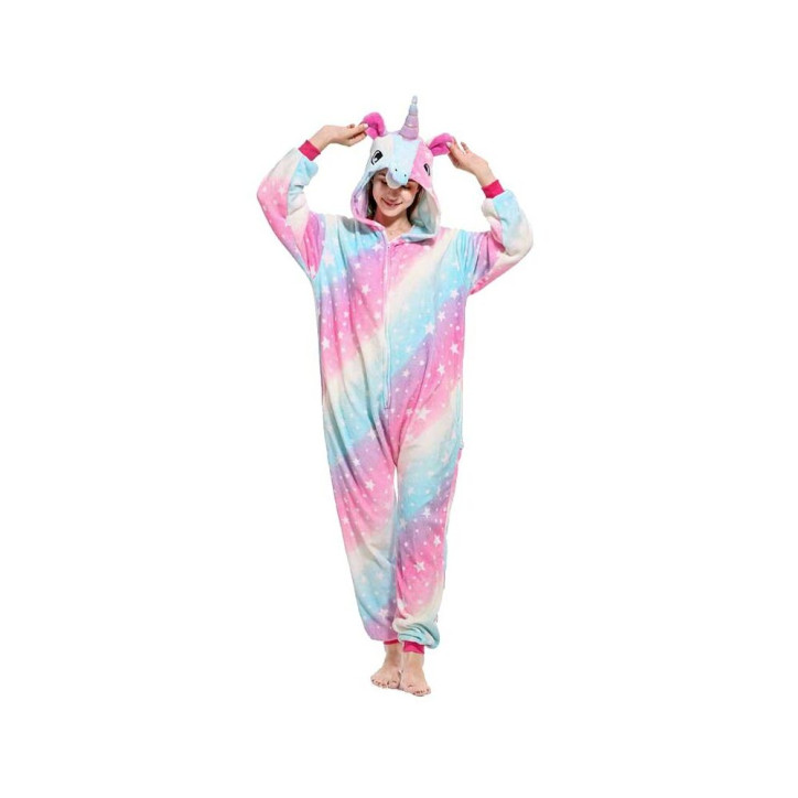 Pyžamo Kigurumi Jednorožec farebné, veľ. S PRINGOS Pyžamo Kigurumi Jednorožec farebné, veľ. S PRINGOS