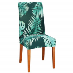 Poťah na stoličku elastický, Tropical zelený SPRINGOS SPANDEX