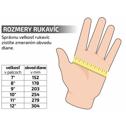 Zváračské rukavice celokožené, 340 mm, veľkosť 11