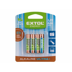 Batéria alkalická 4ks, 1,5V, typ AAA