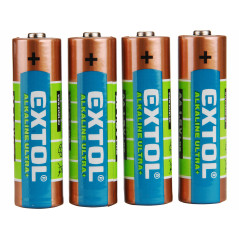 Batéria alkalická 4ks, 1,5V, typ AA