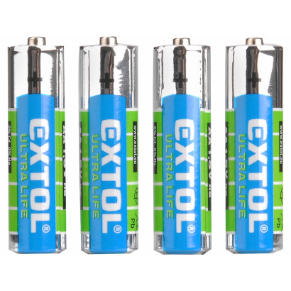 Batéria zink-chloridová 4ks, 1,5V, typ AA